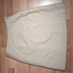Vintage 60's cream wool a-line skirt